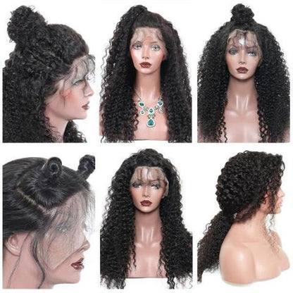 360 Lace Frontal Full End Brazilian Deep Wave Wig - Pre Plucked With Baby Hair - Oliveta