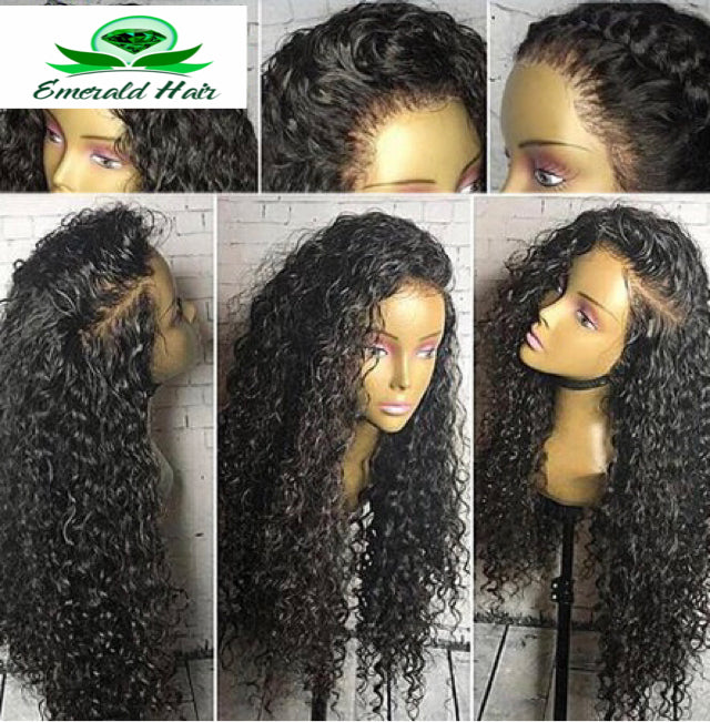 Full Lace Wet And Wavy Brazilian Curly Human Hair Wigs - Tracy