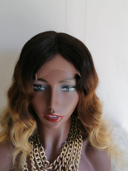 Brazilian Body Wave Lace Closure Wig - Ombré  - Clara
