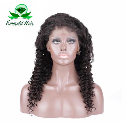 Brazilian Deep Curly 360 Lace Frontal Wig - Amanda