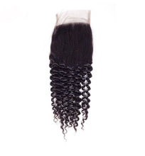 Load image into Gallery viewer, Peruvian Kinky Curly 4x4  HD Swiss Lace Closure
