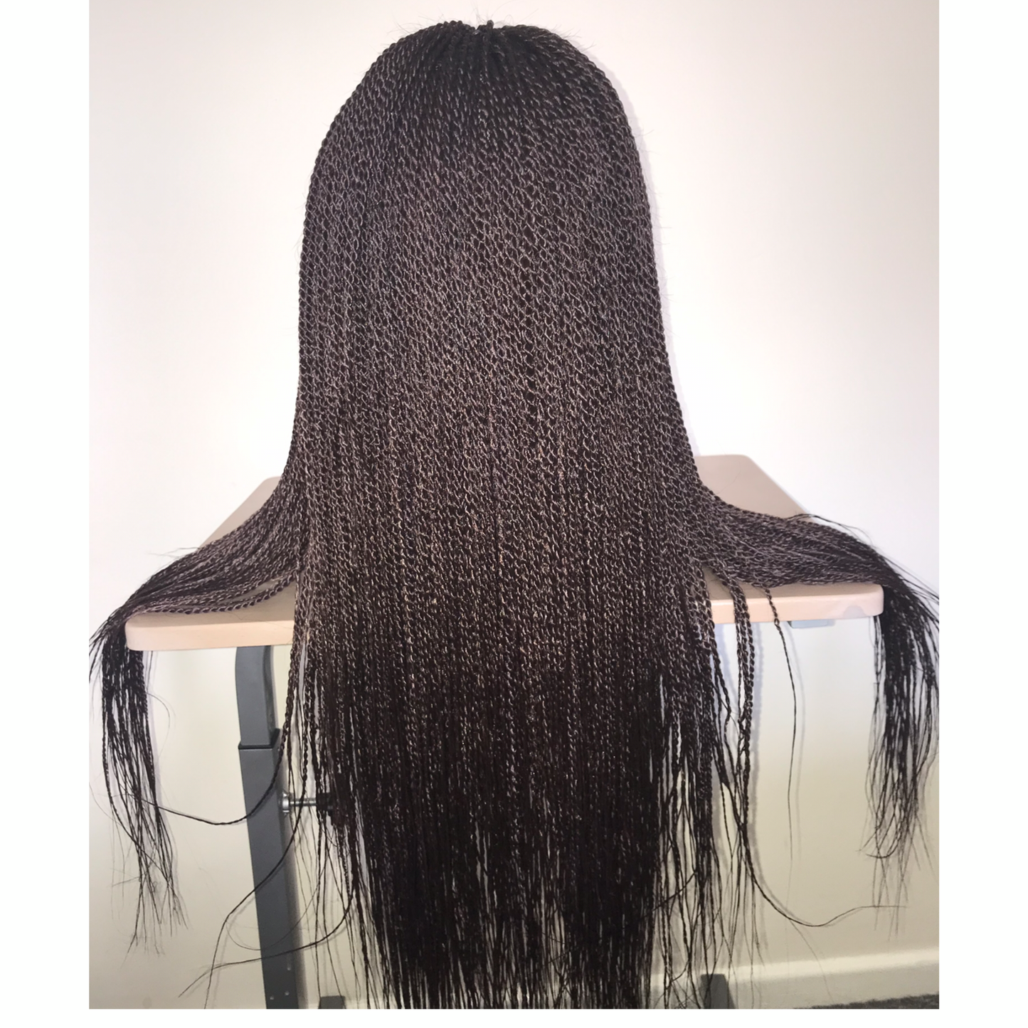 Braided Twists Wig - Human Hair Closure 26"
