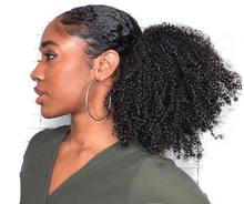 Load image into Gallery viewer, Mongolian Afro Kinky Curly Clip-in Ponytail Extension
