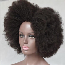 Load image into Gallery viewer, Afro Kinky Curly Brazilian Remy Human Hair Wig -  4C/4B Texture
