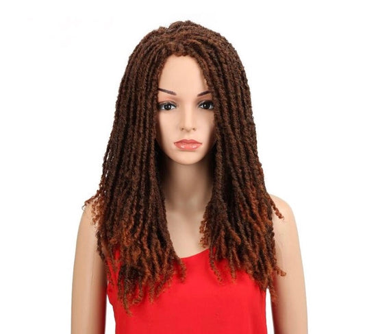 Synthetic Crochet Braids Twist Jumbo Dread Faux Locs Wig - Long Afro - 22" inch