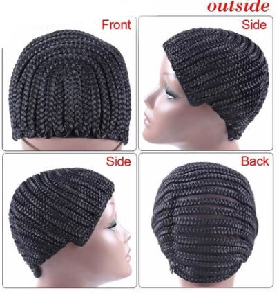 Cornrow Wig Cap - Box Braided Crochet