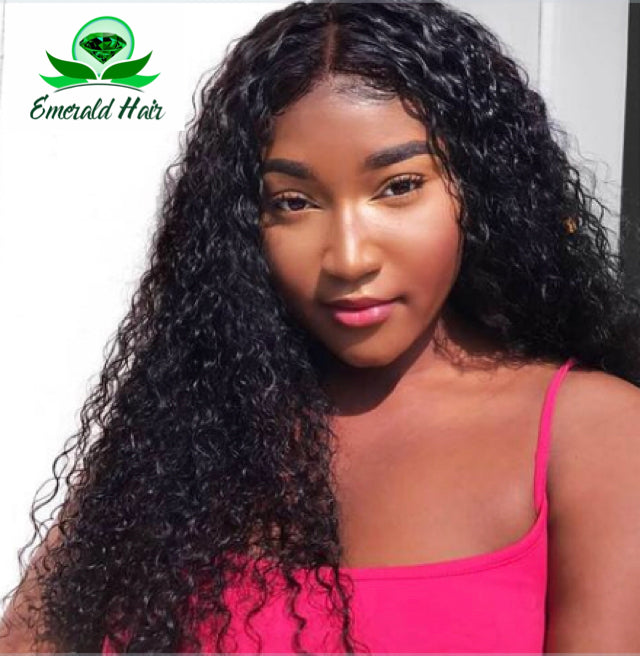 Brazilian Deep Curly 360 Lace Frontal Wig - Amanda