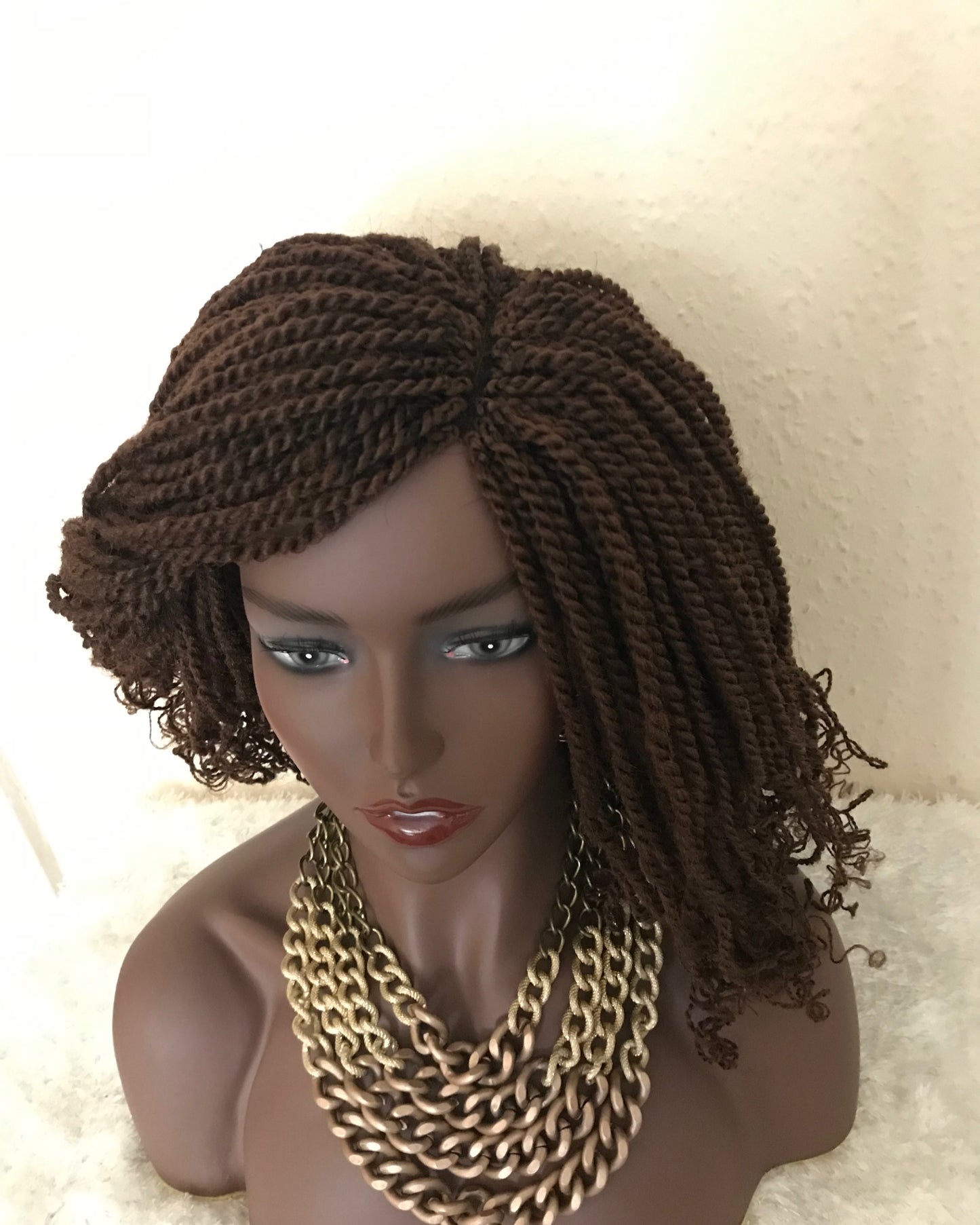 Kinky Twist Wig with Lace Closure