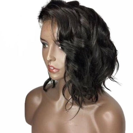 Short Wavy Brazilian Lace Front Remy Human Hair Wig- Kayla