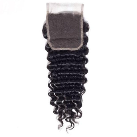 Brazilian Deep Wave Human Hair Weave Closure