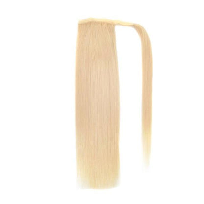 Wrap Around Clip In Ponytail Remy Human Hair Extensions
