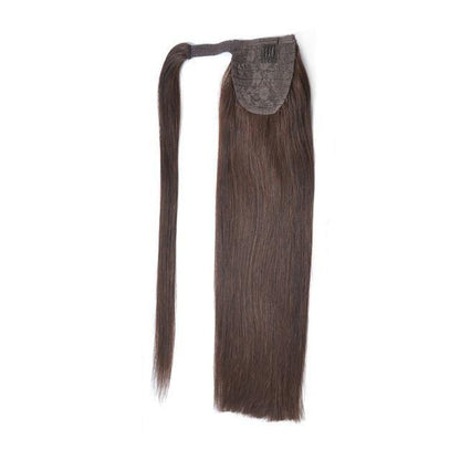Wrap Around Clip In Ponytail Remy Human Hair Extensions