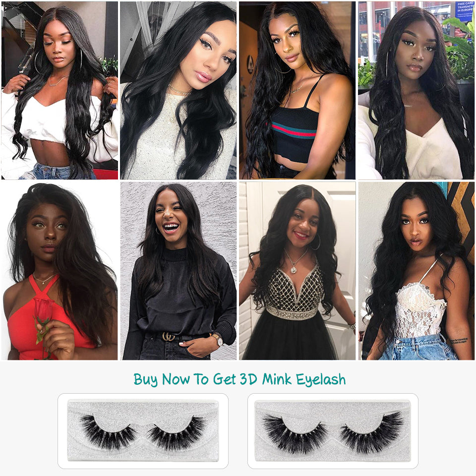 ALI GRACE Hair Brazilian Body Wave Hair 3 Bundles 100% Remy Human Hair Full Cuticle Aligned Human Hair Weaves Tangle Free