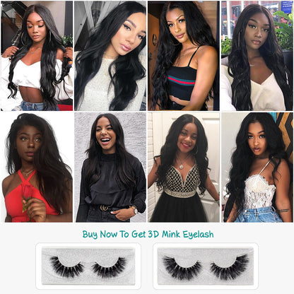 ALI GRACE Hair Brazilian Body Wave Hair 3 Bundles 100% Remy Human Hair Full Cuticle Aligned Human Hair Weaves Tangle Free