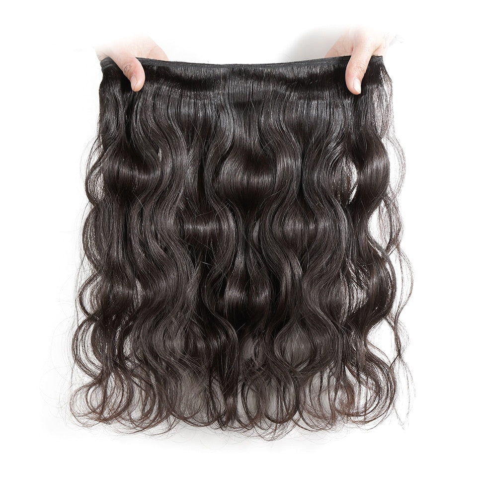 ALI GRACE Hair Brazilian Body Wave Hair 3 Bundles 100% Remy Human Hair Full Cuticle Aligned Human Hair Weaves Tangle Free