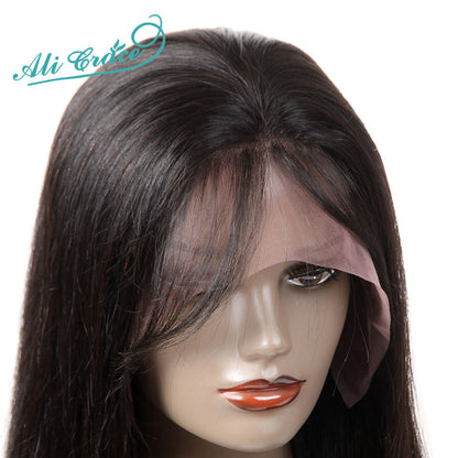 Ali Grace Brazilian Straight Human Hair Wigs 150% Density 13*4 Lace Front Wigs With Baby Hair Adjustable Cap 100% Remy Hair