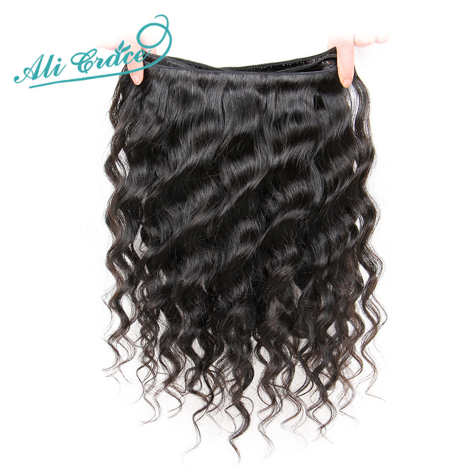 Ali Grace Hair Brazilian Loose Wave 3 Bundles 100% Remy Brazilian Hair 3 Pieces Pack Loose Wave Brazilian Hair Weave Bundles