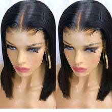 Load image into Gallery viewer, Brazilian Remy Short Bob Lace Front Human Hair Wig - Pre Plucked  - Nina
