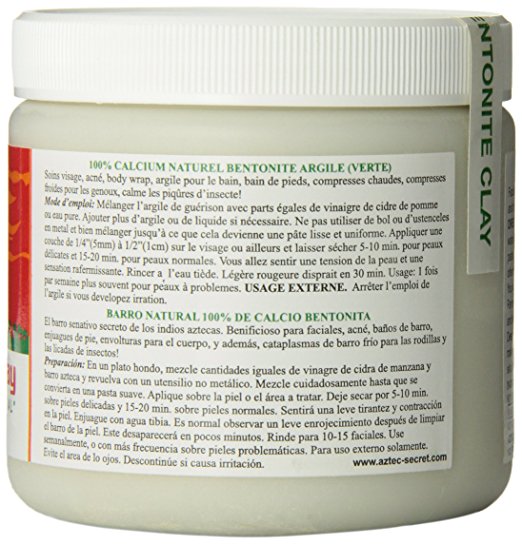 American Aztec Indian Healing Clay natural God mud mask to clean pores