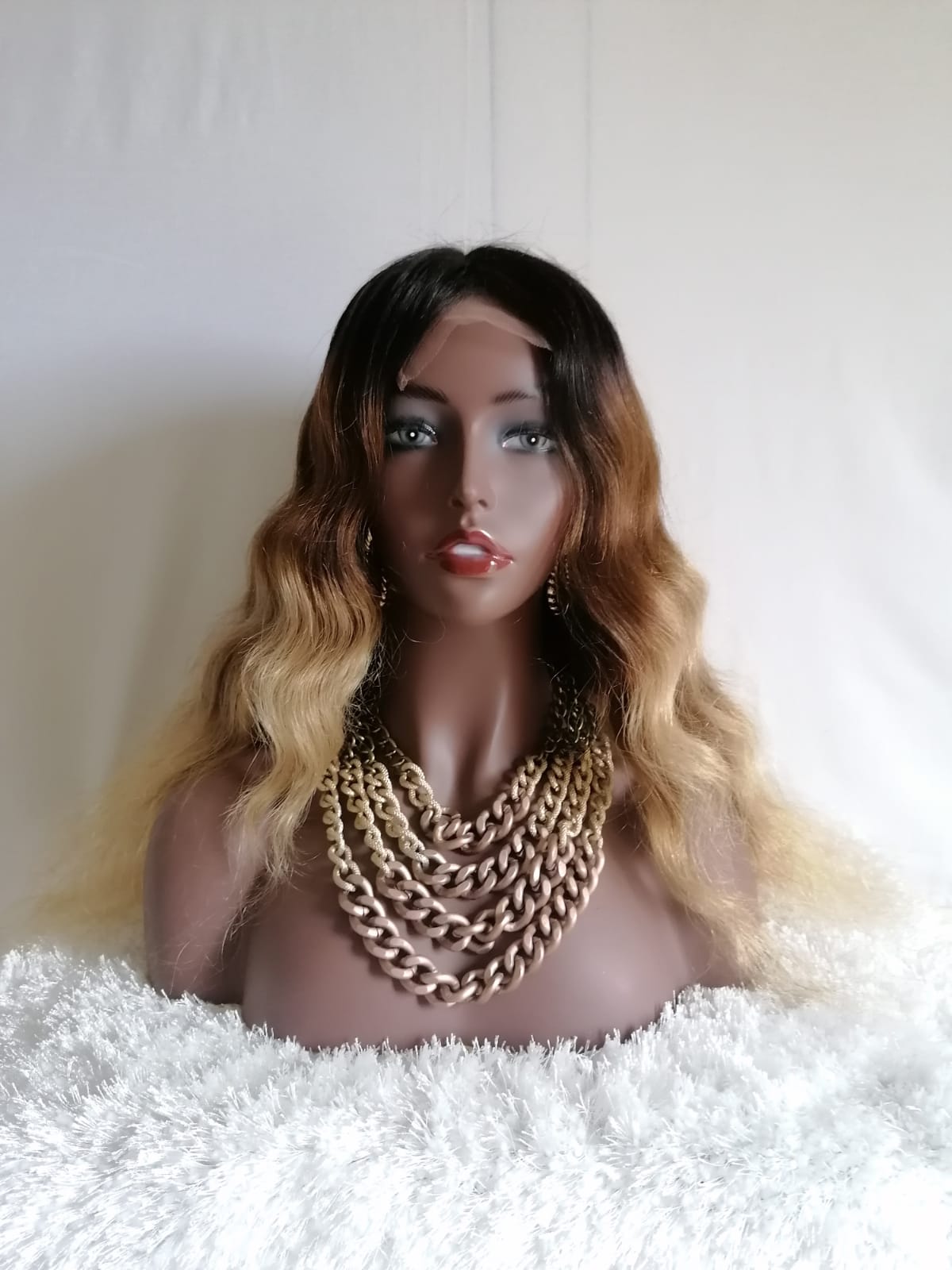 Brazilian Body Wave Lace Closure Wig - Ombré  - Clara