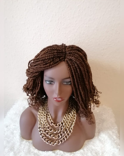 Kinky Twist Wig with Lace Closure