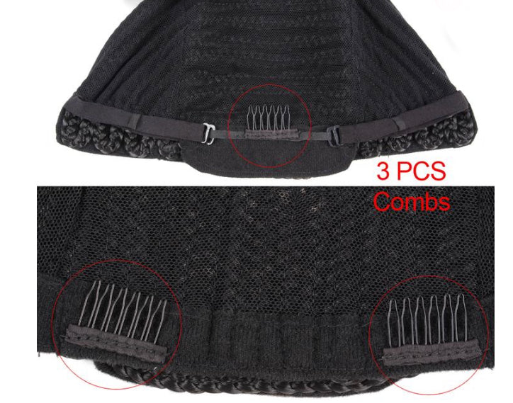 Cornrow Wig Cap - Box Braided Crochet