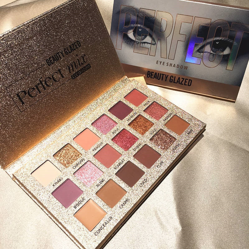 Beauty Glazed Perfect Mix Glitter Matte Eyeshadow Palette