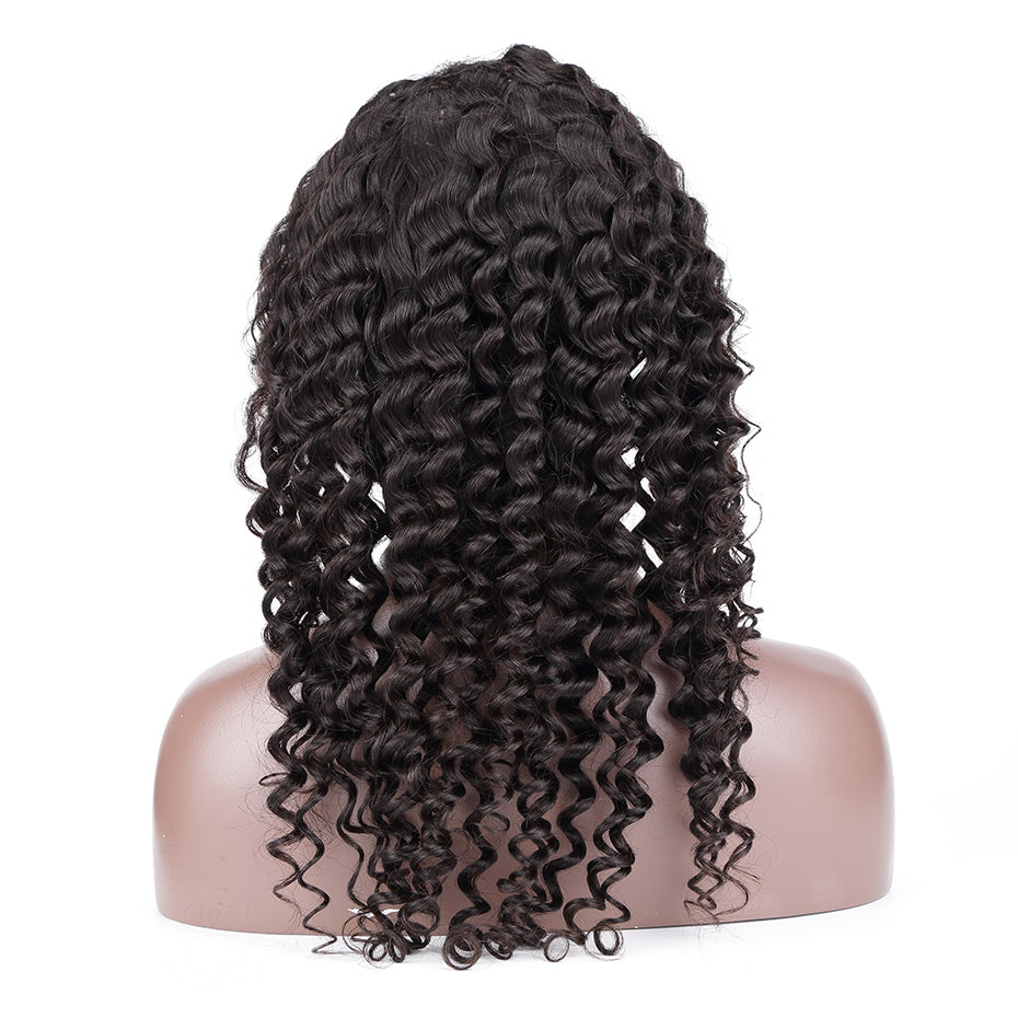 Brazilian Deep Curly 360 Lace Frontal Wig - Amanda