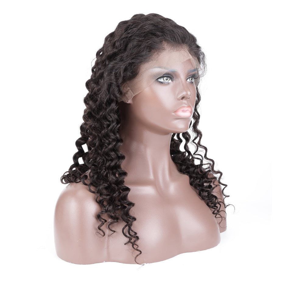 Brazilian Deep Curly 360 Lace Frontal Wig - Amanda