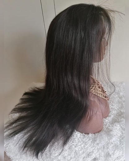 Top Raw Virgin Straight Human Hair Lace Wig - Ruth