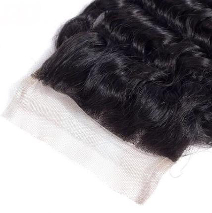 Brazilian Deep Wave Human Hair Weave Closure