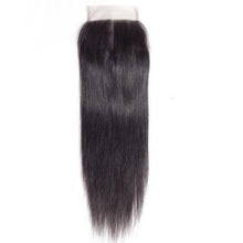 Load image into Gallery viewer, Malaysian Straight Lace 4*4 Closure - Free/Middle/3-Part
