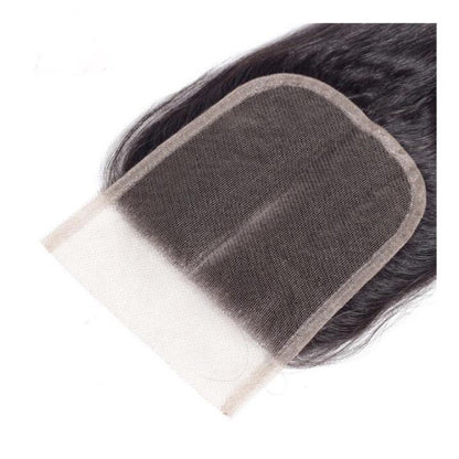 Malaysian Straight Lace 4*4 Closure - Free/Middle/3-Part