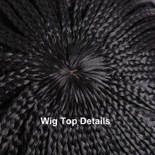 Load image into Gallery viewer, Black Short Bob Cosplay Wig - Micro Braided Box Braids
