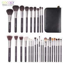 Load image into Gallery viewer, Docolor 29PCS makeup brush kit Professional Cosmetic Brush set  High Quality Makeup Set With Case nature bristle make up brushes

