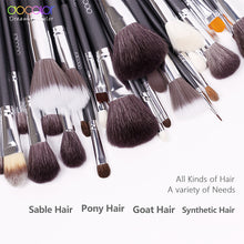 Load image into Gallery viewer, Docolor 29PCS makeup brush kit Professional Cosmetic Brush set  High Quality Makeup Set With Case nature bristle make up brushes
