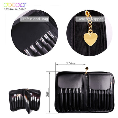 Docolor 29PCS makeup brush kit Professional Cosmetic Brush set  High Quality Makeup Set With Case nature bristle make up brushes