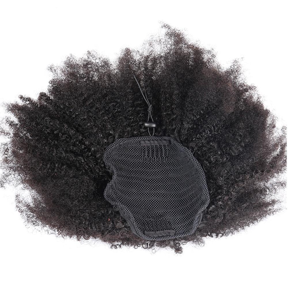 Mongolian Afro Kinky Curly Clip-in Ponytail Extension