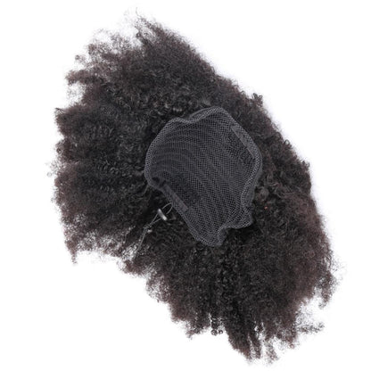 Mongolian Afro Kinky Curly Clip-in Ponytail Extension