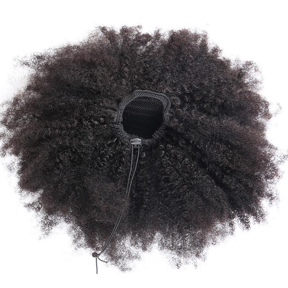 Mongolian Afro Kinky Curly Clip-in Ponytail Extension