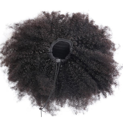 Mongolian Afro Kinky Curly Clip-in Ponytail Extension