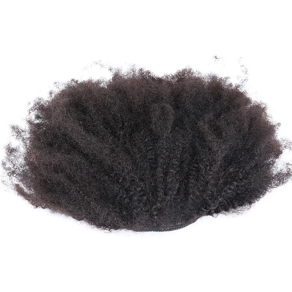 Mongolian Human Hair Kinky Afro 4c Natural Hair Clips Ins Hair