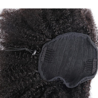 Mongolian Afro Kinky Curly Clip-in Ponytail Extension