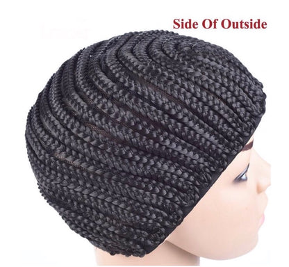 Large Crochet Easy Sew In Cornrow Wig Cap