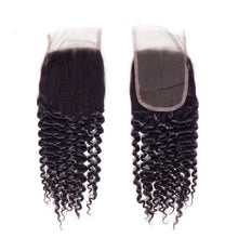 Load image into Gallery viewer, Peruvian Kinky Curly 4x4  HD Swiss Lace Closure
