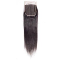 Load image into Gallery viewer, Malaysian Straight Lace 4*4 Closure - Free/Middle/3-Part
