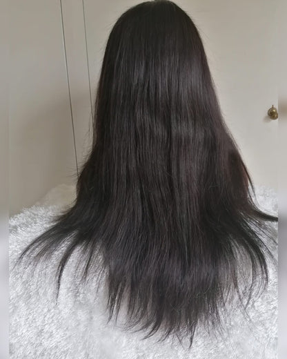 Top Raw Virgin Straight Human Hair Lace Wig - Ruth