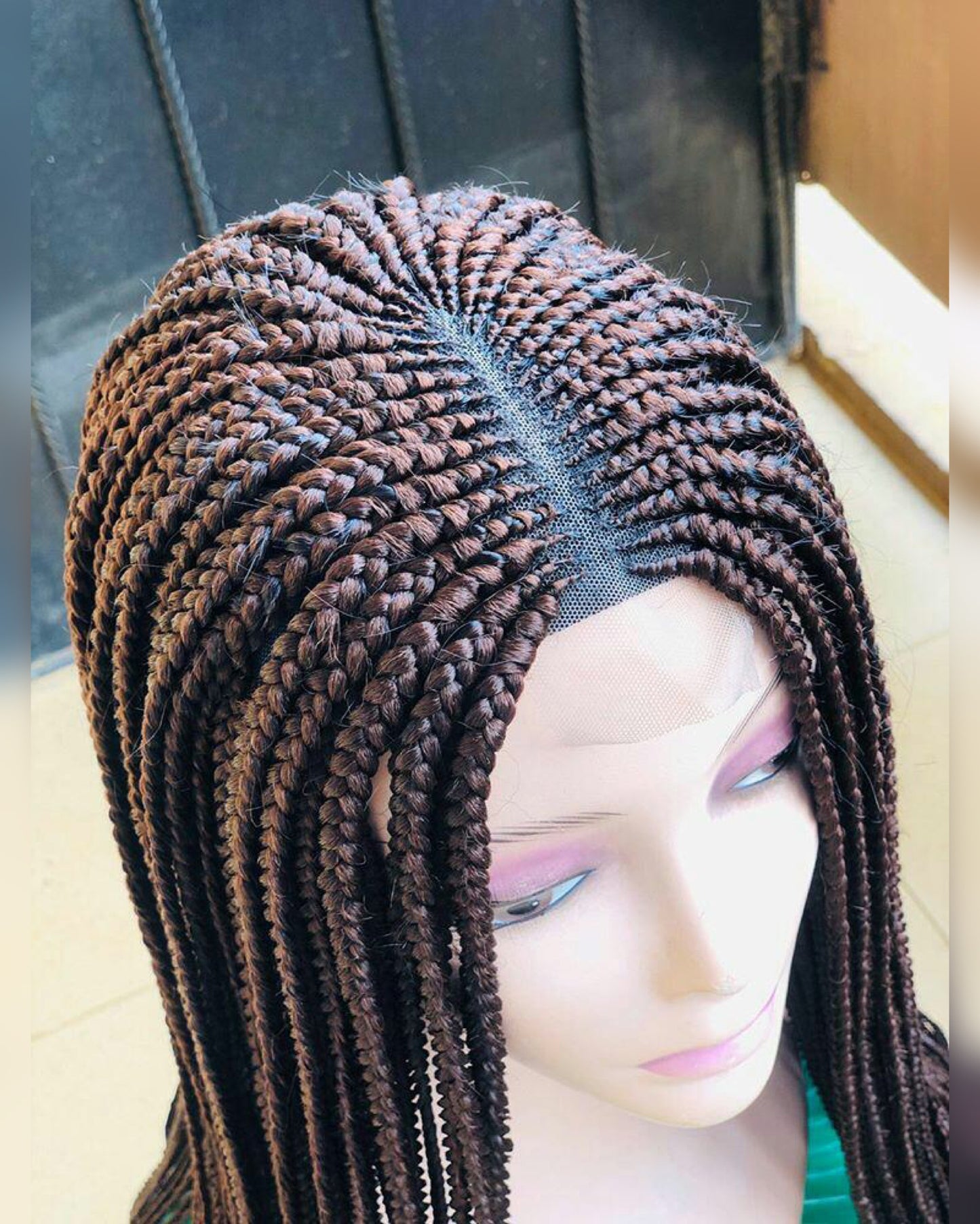 Cornrow Braids with Lace Closure - Tosin
