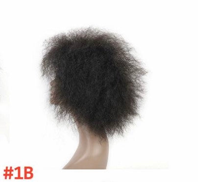 Short Kinky Curly Afro Wig - Fluffy Cosplay