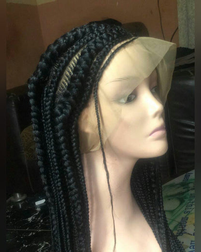 360 Full Lace Cornrow Big Braids  - Abiodun